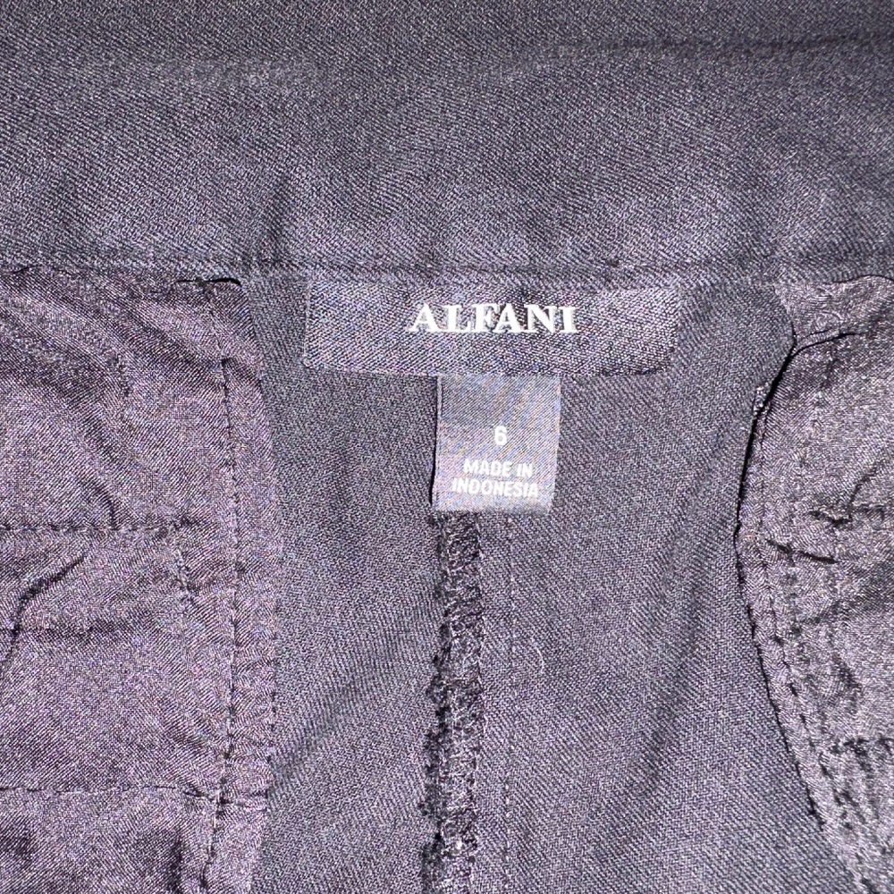 Alfani Size 6 Black Pants - Picture 6 of 7